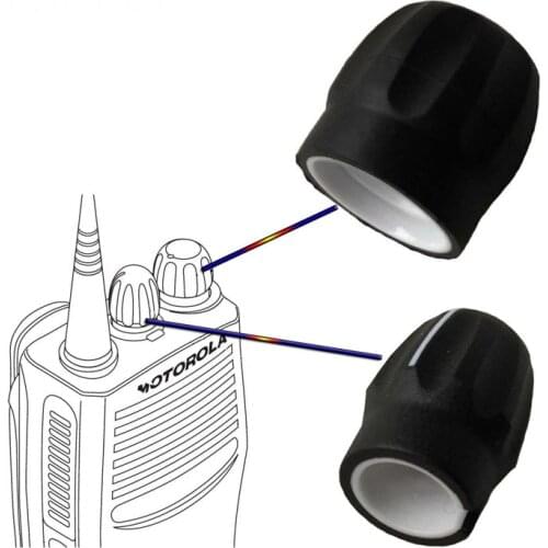 A Set Volume Knob and Channel Selector Knob For Motorola GP328 GP338 GP3688 CP040 EP350 EP450 PRO5150 HT750 Radio Walkie Talkie