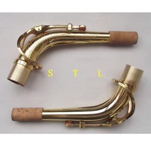 2 pcs New Alto Eb saxophone neck gold lacquer 24.0mm