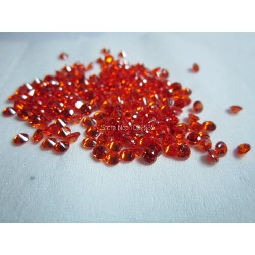 Wholesale 1000 pcs/lot 3.75 mm Cubic Zirconia red round perfect cut CZ stone high temperature resistance