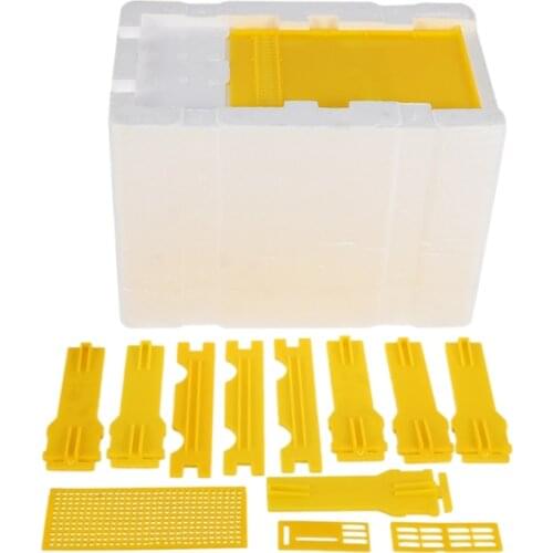 Bee Hive Beekeeping King Box Pollination Box Foam Frames Beekeeping Tool Kit