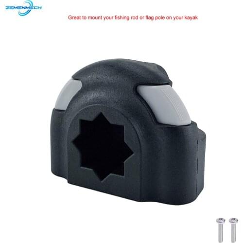 Kayak Boat Sea Fishing Rod Support Holder Rack Mount Base Pole Tackle Kit Accessory for Fishing Rowing Boats Canoes Sailboats