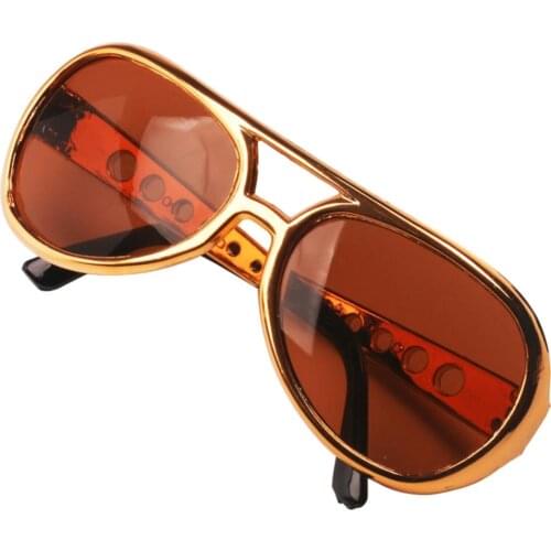 60s Rockstar Sunglasses Costume Shiny Chrome Party Shades Glasses