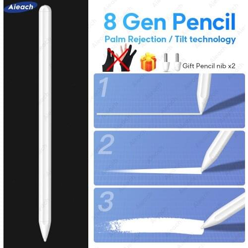 Voor ApplePotlood 2 Ipad Stylus Pen Voor Ipad Pro11 12.9 2020 2018 2019 6th 7th Mini5 Air 3 Met Palm Afwijzing Tilt Gevoeligheid