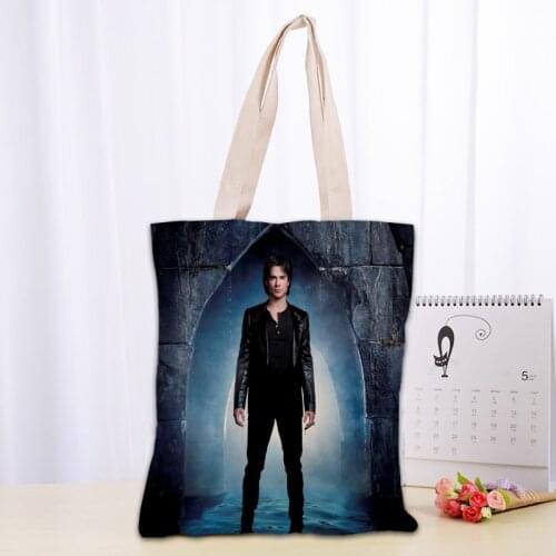 Nice Ian Sommerhalder Tote Bag Women Canva Fabric Bags Eco Reusable Shopping Bag Traveling Beach Useful Shoulder Bag 0331