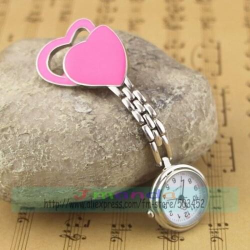 100pcs/lot new arrival nurse watch heart design medical watch for lady hot seller in hospital wholesale watches