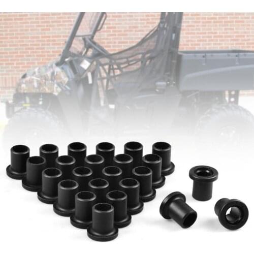 24Pcs Short Bushing Professional High Strength Black Rear A-Arm Short Bushing for Polarises Ranger 500 4X4 EFI 2005-2013