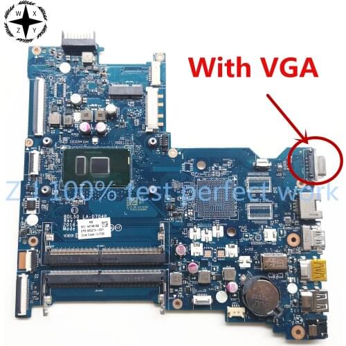 909210-001 For HP 250 G5 15-AY Laptop Motherboard 909210-601 BDL50 LA-D704P With SR2UW i3-6006u CPU DDR4 100% Tested Fast Ship