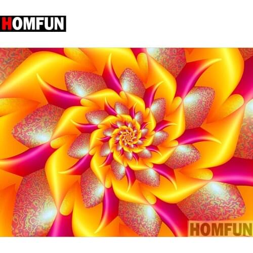 HOMFUN Full Square/Round Drill 5D DIY Diamond Painting "Mandala flower" Embroidery Cross Stitch 5D Home Decor Gift A14495