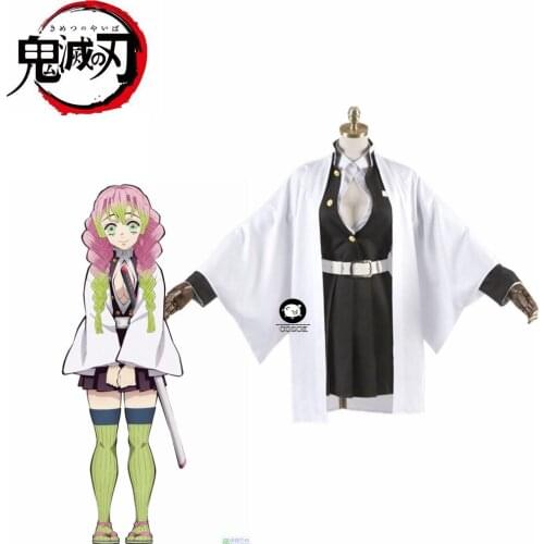 Anime Demon Slayer Kanroji Mitsuri Cosplay Costumes Kimetsu no Yaiba Women Halloween Costumes for Women