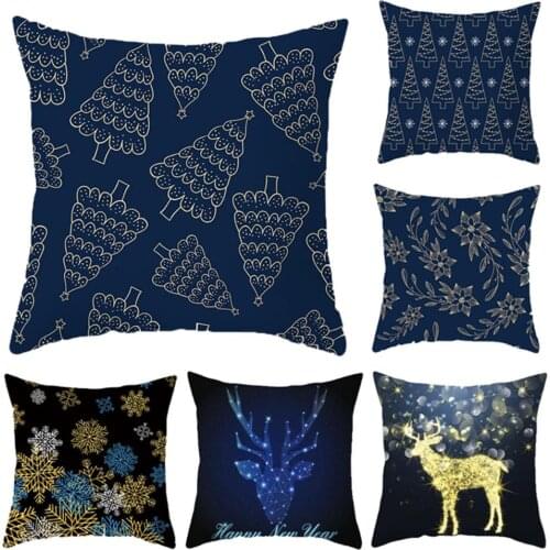 Fast Delivery Christmas Pillow Case Decoration Pillow Cover Creative Pillow Cover D60