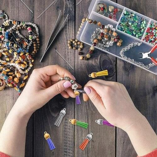 200 Pieces of Leather Key Chain Tassels in Bulk for Crafts Key Chain Supplies Jewelry Earrings Bracelets X7YC