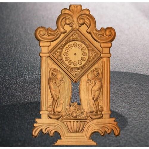 Clock 3D relief STL model for cnc router carving engraving artcam type3 aspire C8