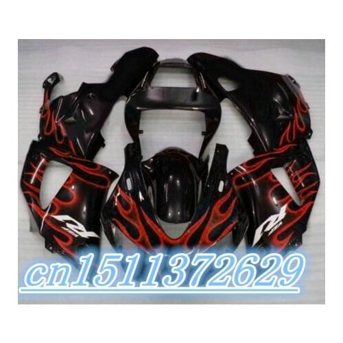 Dor-ABS fairings kit for 1998 1999 YZFR1 YZF R1 98 99 black red fairing kits D