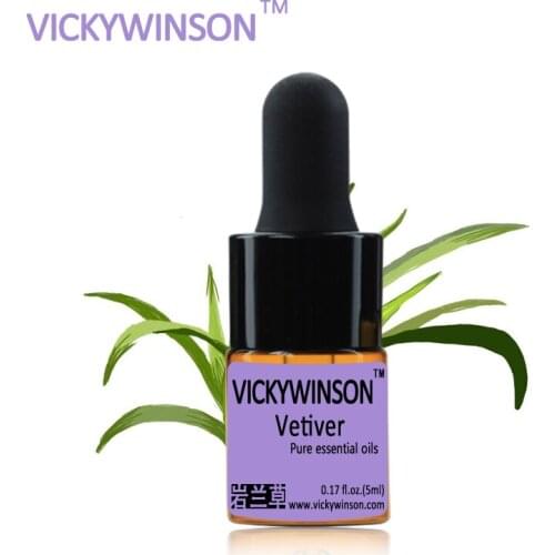 Vetiver essential oil 5ml natural Essential Oils skin Calm Wound healing control balance antibiosis fragrance oil