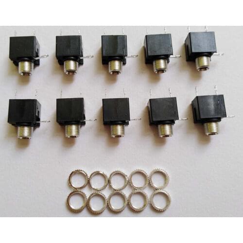 10x 3.5 mm Jack Panel Mount Female Mono 1/8" Solder Terminal Audio