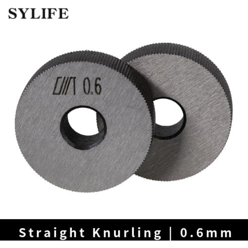 2x Single Straight Knurling Tool 8 x 28mm Linear Knurl Tool Wheel 0.6mm Pitch