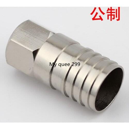 The cable TV joint is made of 75-7 single tube cold pressure F head swyv75-7