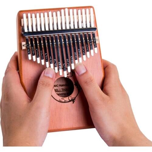 Kalimba 17 Key Thumb Piano Finger Sanza Mbira High-Quality Mahogany Wood Body Keyboard Musical Instrument for Kids Beginner