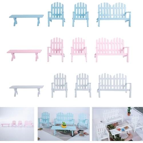 Modern Simple 1/12 Doll House Chair Miniature Furniture Model for Gifts