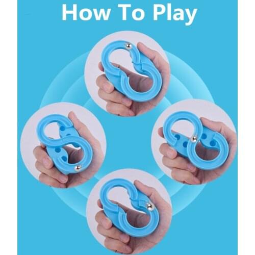 New Stress Relief Toy 8 Track Fidget Pad Spinner Challenging Desk Toy Handle Toys