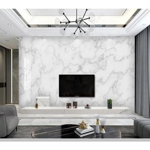 Papel de parede Stone grain ink jazz white marble slab 3d wallpaper mural,living room tv wall bedroom bathroom home decor