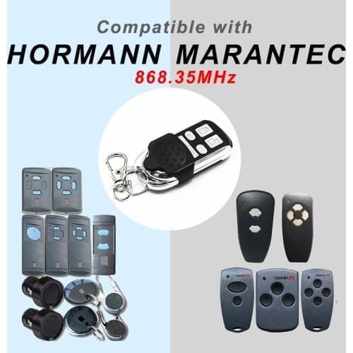 For HORMANN HS1 HS2 HS4 HSE2 HSE4 HSM2 HSM4 Remote Control Marantec Digital D382 D302 Garage Command Berner BHS 211 Gate Opener