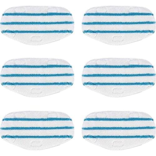 6 Pack Replacement Steam Mop Pads Compatible for PurSteam ThermaPro 10-in-1 Washable Reusable Pads Accessories