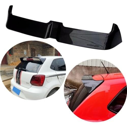 For VW Polo Spoiler High Quality ABS Material Car Rear Wing Primer Color Rear Spoiler For Volkswagen Polo Spoiler 2011-2016