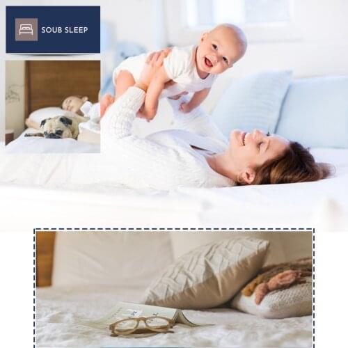 Soub Sleep Visco Pillow 50x70 Bedding Neck Protection Cusion Antibacterial Elastic Material Air Circulation Sleeping Comfort