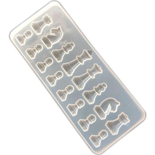 1pcs International Chess Shape Silicone Resin Mold Clay UV Epoxy Mold Pendant Molds For DIY Jewelry Making