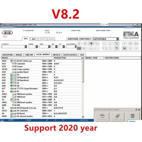 2021 Hot Sales E T/ K 8 .2 Vehicles Electronic Parts Catalogue Until 2020 Years Support Online Update Cars send by download