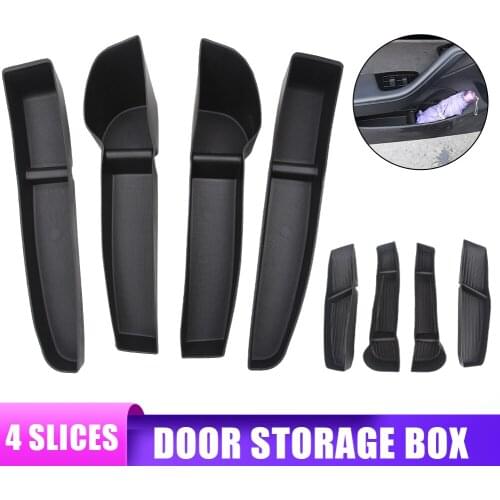 Side Door Storage Box Tray TPE Waterproof Interior Organizer Fit For Tesla Model 3 Y Auto Accessories Decoration carro voiture