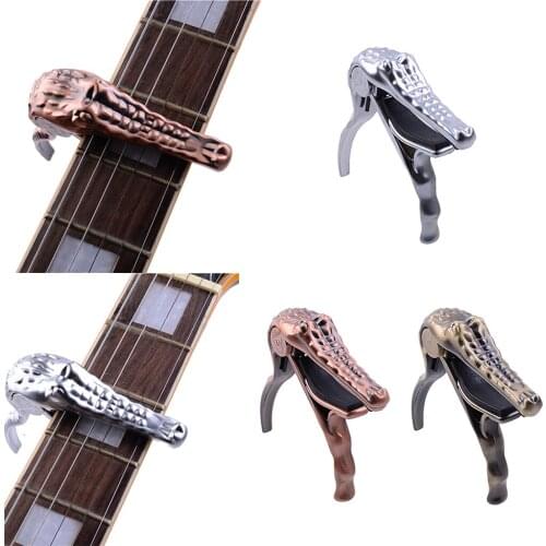 Alloy Quick Change Guitars Bass Capo Key Trigger Clamp A007G Acoustic Guitar Single-handed Tune Clamp Musical Instrument Access