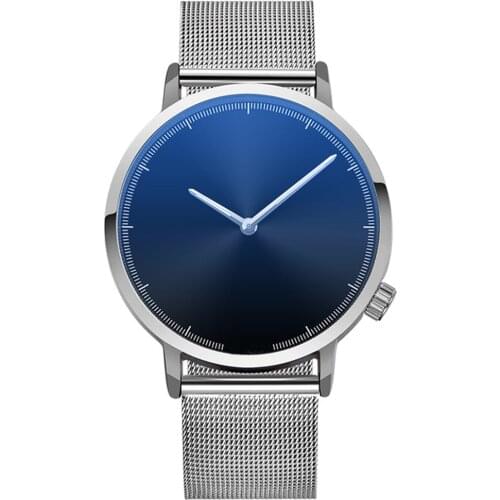 2021 Minimalist Mens Fashion Ultra Thin Watches Simple Men Business Stainless Steel Mesh Belt Quartz Watch Relogio Masculino