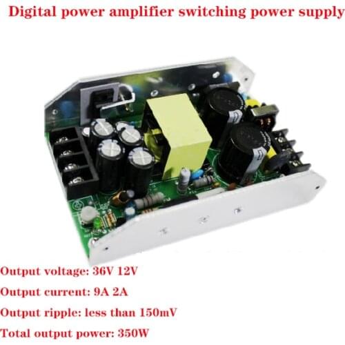 350W Dual Output Hi-Fi Digital Power Amplifier Switching Power Supply 36V 9A / 12V 2A