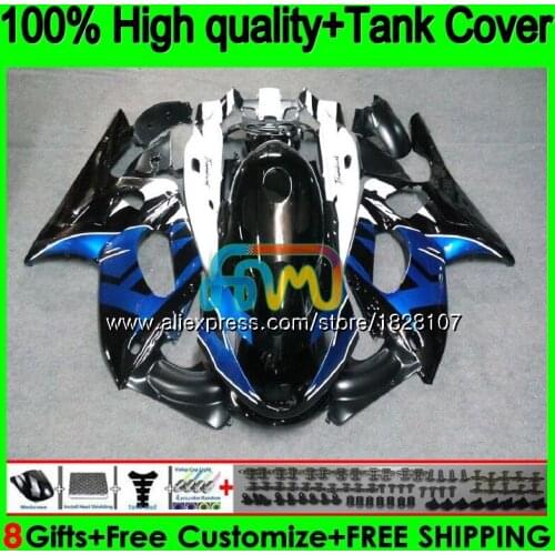 YZF-600R For YAMAHA Blue black YZF600R Thundercat 96 97 98 1999 2000 2001 02 72BS.36 YZF 600R 1996 1997 1998 99 00 01 Fairing