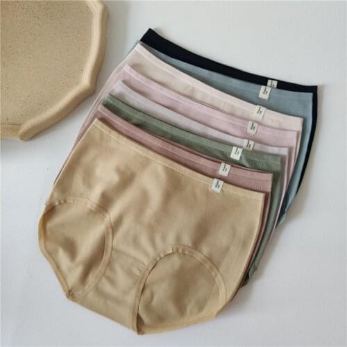 Hot sale Beautiful buttocks Seamless Panties women fresh Waffle underwear pure cotton Japanese briefs women NSH910