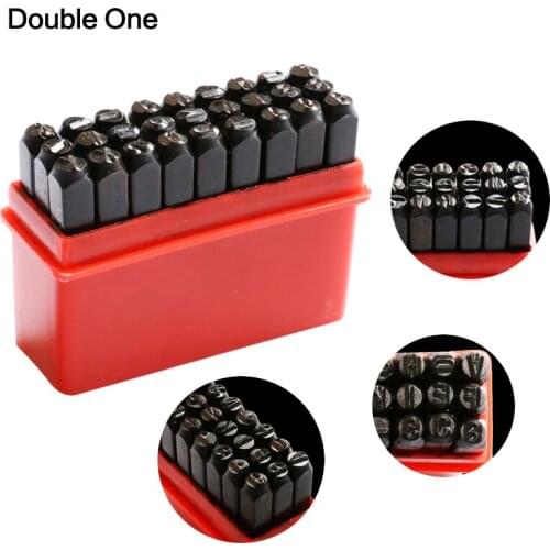 Jewelry Making Tools 27pcs/set Letter & Steel Stamp Die Punch Jewelers Set Metal in Case
