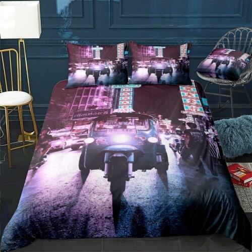 Bangkok Quilt Cover Pillowcase 3Piece Comforter Bedding Set With Pillow Case Single Double Duvet Cover Home Decora