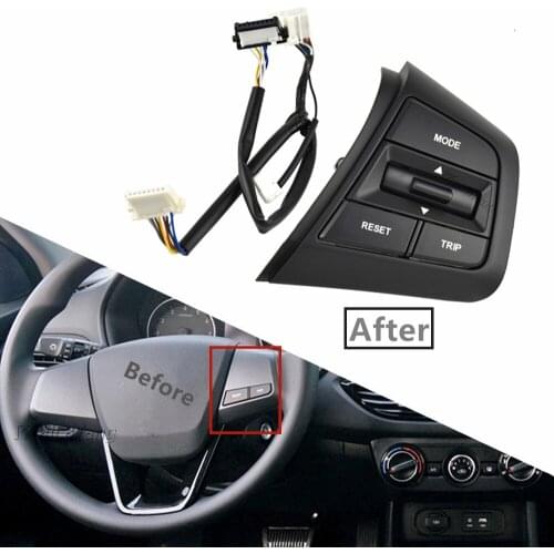 Bluetooth Phone Cruise Control Remote Button Steering Wheel Switch With Wire For Hyundai Creta IX25 2017 2018 2019