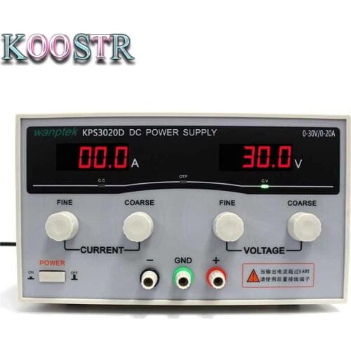 Hot KPS3020D high precision Adjustable Digital DC Power Supply 30V/20A for scientific research Laboratory Switch DC power supply