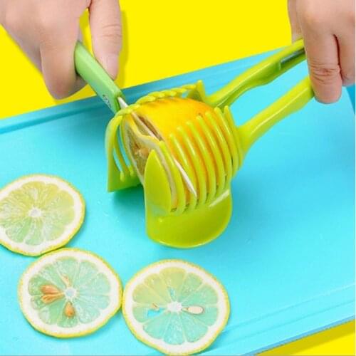 Lemon Tomato Potato Slicer Multifunction Egg Food Clip Clever Onion Cutter Salad Kitchen Cooking Accessories Kitchen Tool