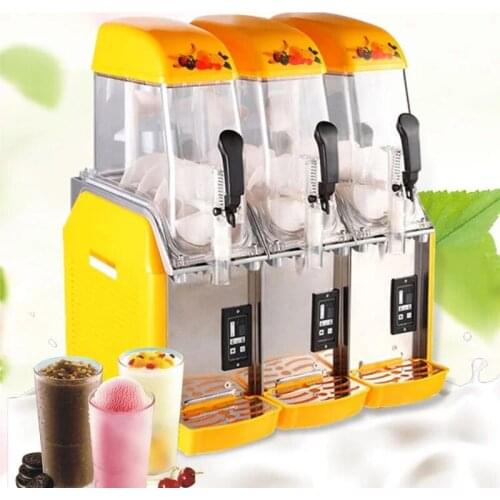 Bright Yellow Snow Melting Machine Cold Drink Maker Ice Slush Machine For Commercial Sand Ice Machine