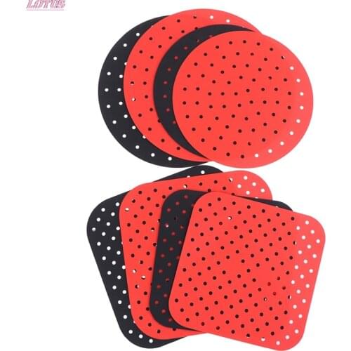 Reusable Silicone Anti-slip Round Air Fryer Mats Non-Stick Steaming Basket Mats Cooking Kitchen Tool Hotsale 1pc