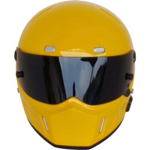 NEW High quality Full Face Fiberglass bluetooth motorcycle helmet Kart helmet For The Yellow Stig Helmet Capacete Casco ATV-1