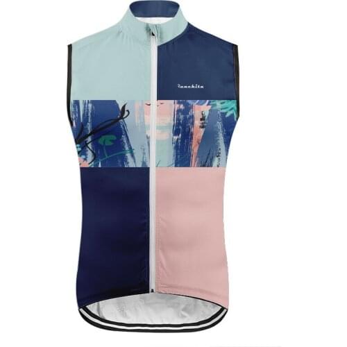 Runchita Mens Cycling Vest Windproof Waterproof Outdoor Sports Sleeveless Bike Bicycle Vest Back mesh