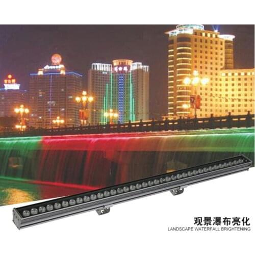 Outdoor Flood Light Projector Reflectore LED Exterior Landscape Linear Spotlight IP65 Building Lighting Wall Washer Lamp 85-265V