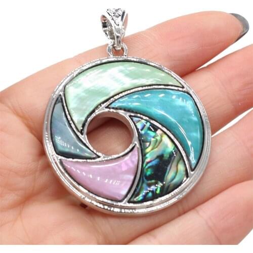 Natural Abalone Shell Pendant Mix-Color Mother of Pearl Exquisite charms For jewelry making DIY Necklace accessories