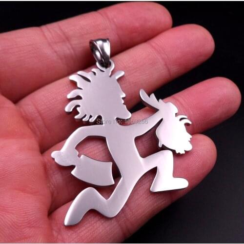 In bulk 5pcs wholesale jewelry Stainless Steel large 2'' HATCHET MAN JUGGALO design Pendant necklace Mens Cool Gift