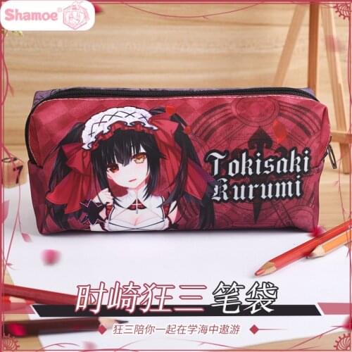 DATE A LIVE Tokisaki Kurumi Pencilcase Pencil Case Pencil Box School Office Pen Bag Stationery 264